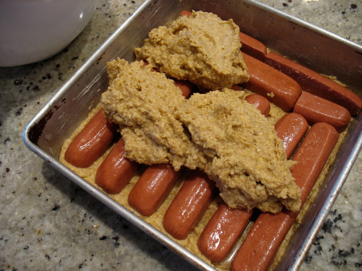 nbread with surprise hotdogs