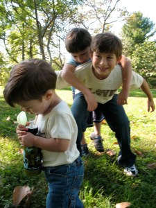 IMG_4997 Break from taking product pictures with our child models.