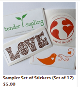 Sampler Set of Stickers small image